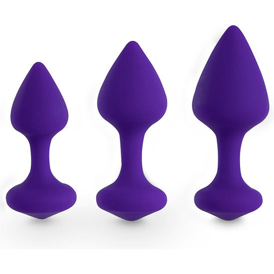 FEELZTOYS - BIBI BUTT PLUG SET 3 PCS PURPLE image 1