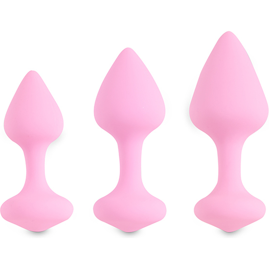 FEELZTOYS - BIBI BUTT PLUG SET 3 PCS PINK image 1