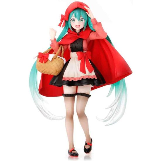 FIGURA HATSUNE MIKU LITTLE RED RIDING VERSION. HATSUNE MIKU 18CM image 0