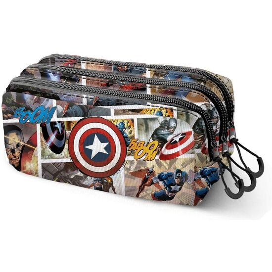 PORTATODO COMIC CAPITAN AMERICA MARVEL TRIPLE image 0