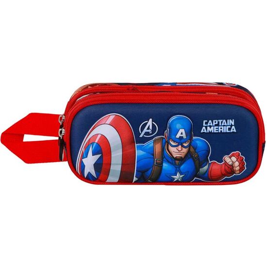 PORTATODO 3D PATRIOT CAPITAN AMERICA MARVEL DOBLE image 1