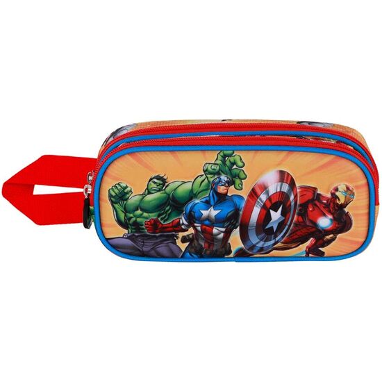PORTATODO 3D ATTACK LOS VENGADORES AVENGERS MARVEL DOBLE image 1