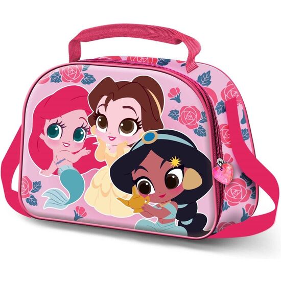 BOLSA PORTAMERIENDAS 3D FLOWERS PRINCESAS DISNEY image 0