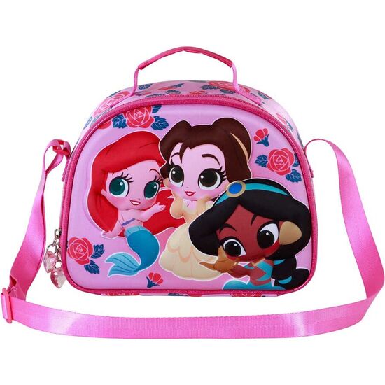 BOLSA PORTAMERIENDAS 3D FLOWERS PRINCESAS DISNEY image 1