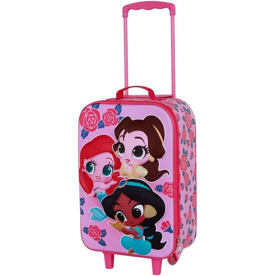 MALETA TROLLEY 3D FLOWERS PRINCESAS DISNEY 52CM image 3