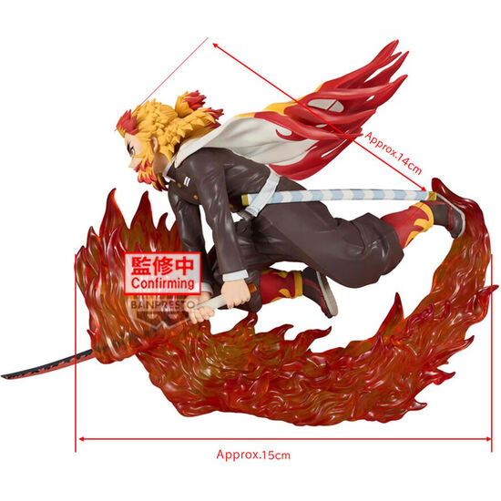 FIGURA KYOJURO RENGOKU VIBRATION STARS DEMON SLAYER KIMETSU NO YAIBA 14CM image 2