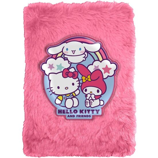 CUADERNO PELUCHE A5 HELLO KITTY AND FRIENDS image 0