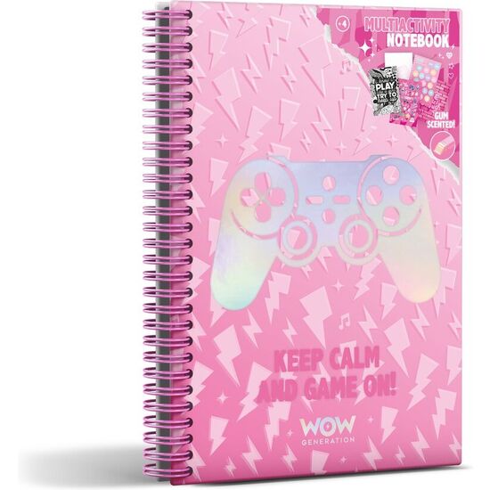 CUADERNO A5 GAMER VALENTINA WOW GENERATION image 0