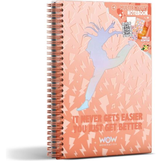 CUADERNO A5 BAILARINA MEGAN WOW GENERATION image 0