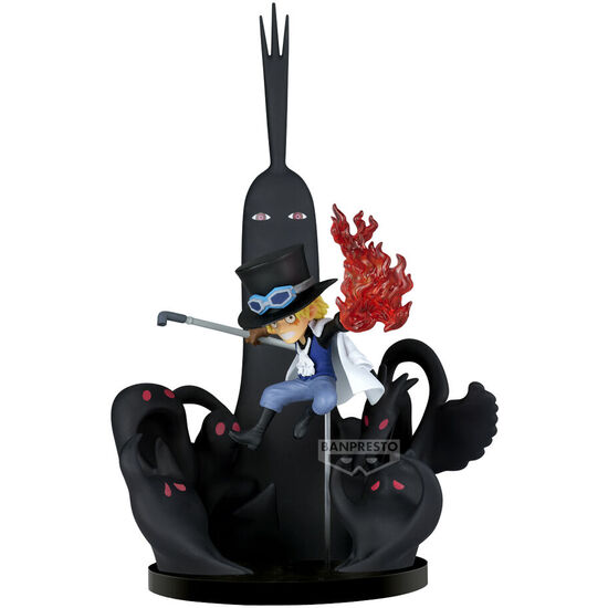 FIGURA WORLD COLLECTABLE SABO & FIVE ELDERS ONE PIECE 14CM image 0