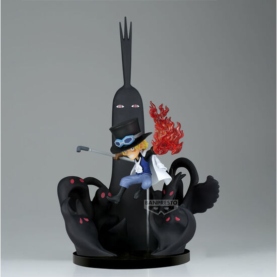 FIGURA WORLD COLLECTABLE SABO & FIVE ELDERS ONE PIECE 14CM image 1