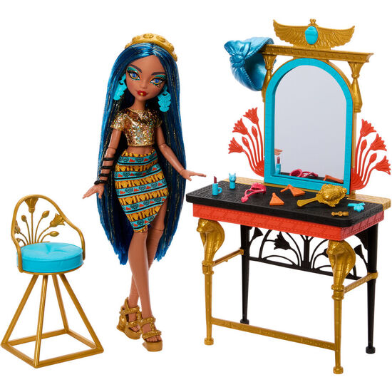 MUÃ±ECA CLEO DE NILE CON TOCADOR MONSTER HIGH image 0