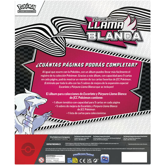 ALBUM COLECCIONES JUEGO CARTAS LLAMA BLANCA POKEMON ESPAÃ±OL image 2