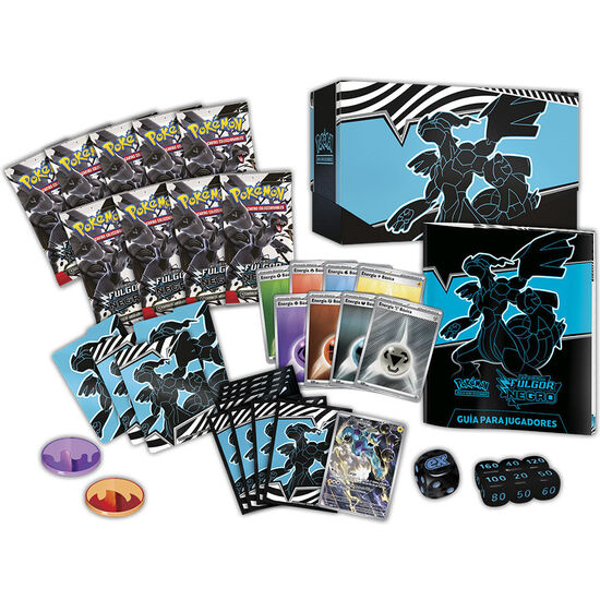 ESTUCHE ENTRENADOR JUEGO CARTAS COLECCIONABLES FULGOR NEGRO POKEMON ESPAÃ±OL image 1