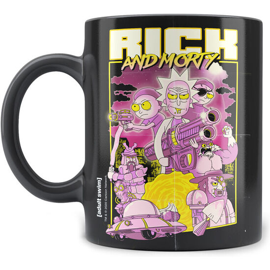 TAZA RETRO POSTER RICK AND MORTY image 0