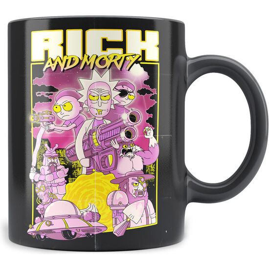 TAZA RETRO POSTER RICK AND MORTY image 1