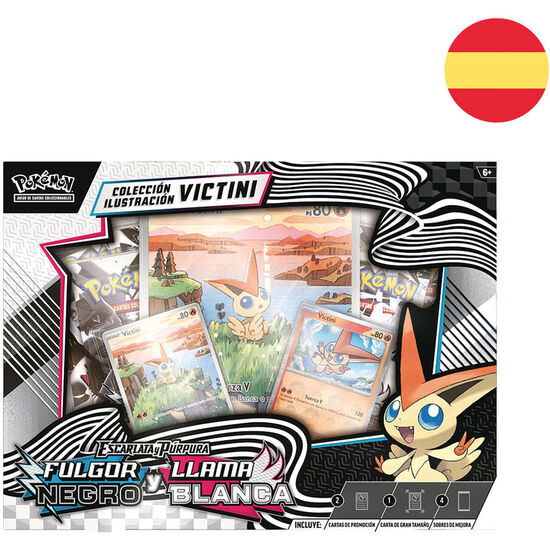 BLISTER JUEGO CARTAS COLECCIONABLES VICTINI FULGOR NEGRO Y LLAMA BLANCA POKEMON ESPAÃ±OL image 0