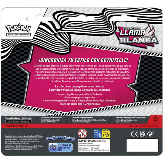 BLISTER JUEGO CARTAS COLECCIONABLES TECH STICKER COLLECTION LLAMA BLANCA POKEMON ESPAÃ±OL SURTIDO image 2