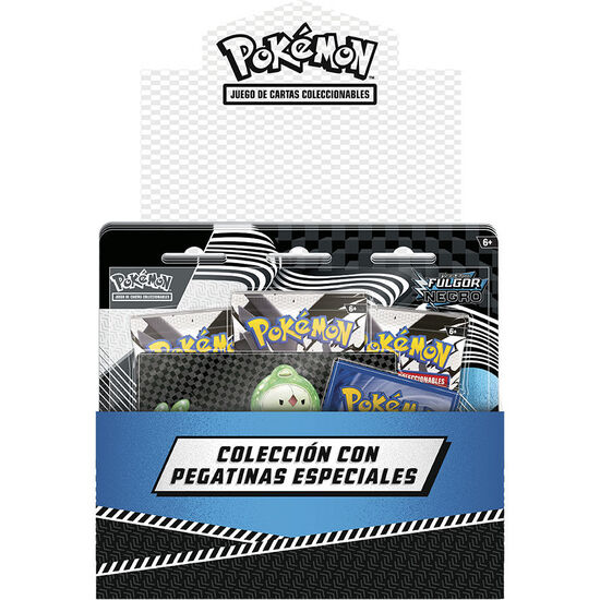 BLISTER JUEGO CARTAS COLECCIONABLES TECH STICKER COLLECTION FULGOR NEGRO POKEMON ESPAÃ±OL SURTIDO image 2