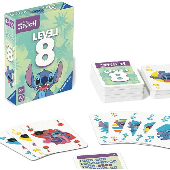 JUEGO DE CARTAS LEVEL 8 STITCH DISNEY image 0