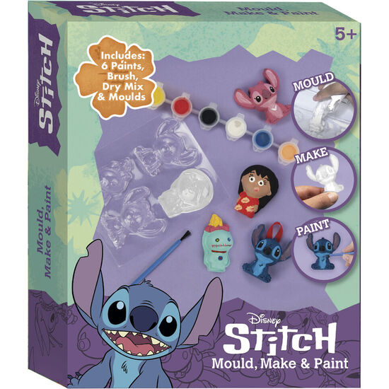 SET DE ESCAYOLA PARA MOLDEAR Y PINTAR STITCH DISNEY image 0