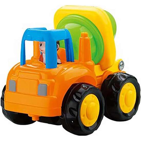 BUILDER VEHICLE SET (DUMP TRUCK AND CEMENT MIXER ASSORTED/6 PCS IN BOX) SIZE: image 0