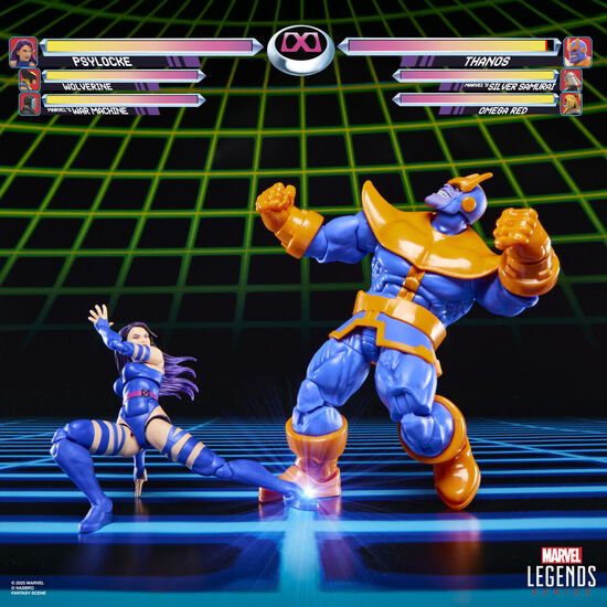 BLISTER 2 FIGURAS PSYLOCKE VS THANOS GAMEVERSE MARVEL LEGENDS 15CM image 1