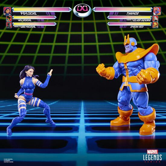 BLISTER 2 FIGURAS PSYLOCKE VS THANOS GAMEVERSE MARVEL LEGENDS 15CM image 2