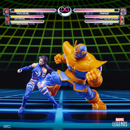 BLISTER 2 FIGURAS PSYLOCKE VS THANOS GAMEVERSE MARVEL LEGENDS 15CM image 3