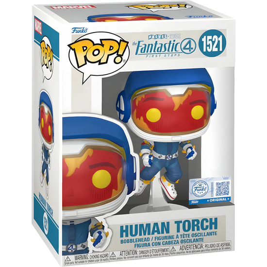 FIGURA POP MARVEL LOS 4 FANTASTICOS ANTORCHA HUMANA image 0