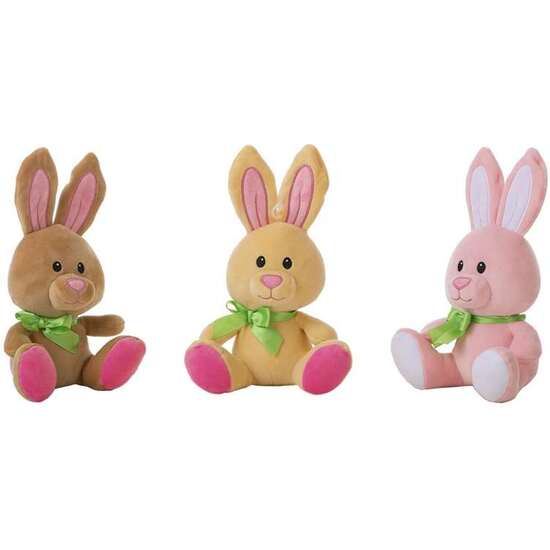 CONEJITO CANELA TERCIOPELO 24 CM 6 COLORES SURT. image 1