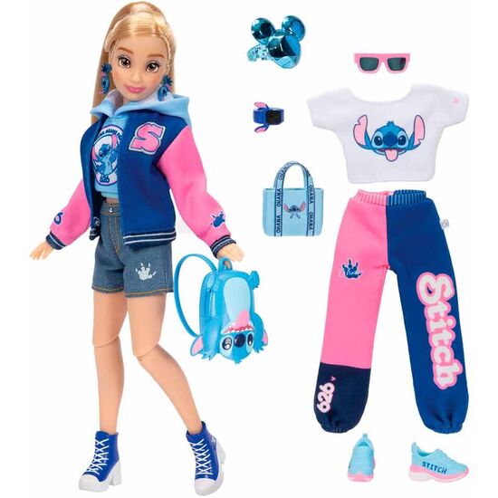 MUÃ±ECA FASHION DOLL UNIVERSITARIA STITCH DISNEY ILY 4EVER 25CM image 0