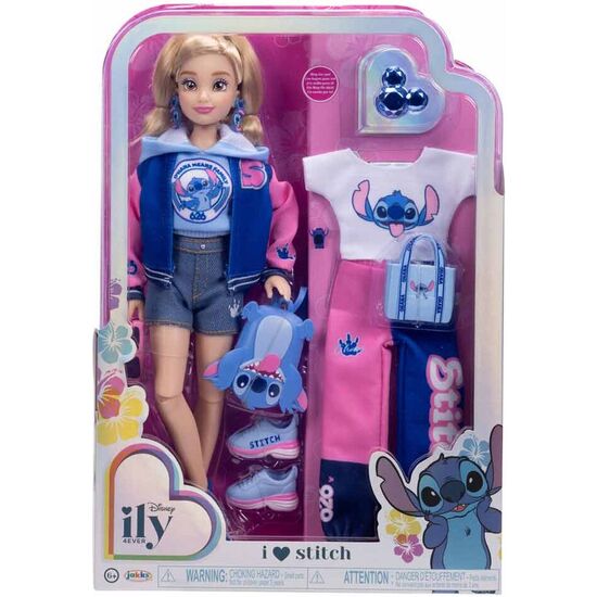 MUÃ±ECA FASHION DOLL UNIVERSITARIA STITCH DISNEY ILY 4EVER 25CM image 1