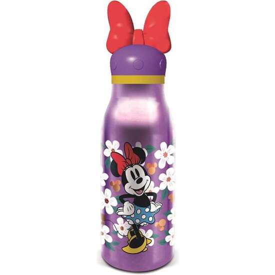 BOTELLA ALUMINIO CON FIGURITA 3D MINNIE 690 ML. image 0