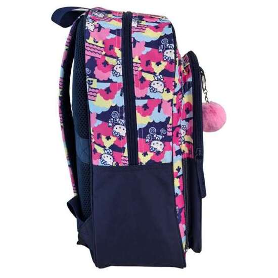 HELLO KITTY MOCHILA PRIMARIA DOBLE COMPARTIMENTO (GRAN CAPACIDAD), ADAPTABLE A CARRO). CON ACCESORIO POM-POM.42 X 31 X 13.5 CM. image 1