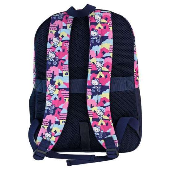 HELLO KITTY MOCHILA PRIMARIA DOBLE COMPARTIMENTO (GRAN CAPACIDAD), ADAPTABLE A CARRO). CON ACCESORIO POM-POM.42 X 31 X 13.5 CM. image 2