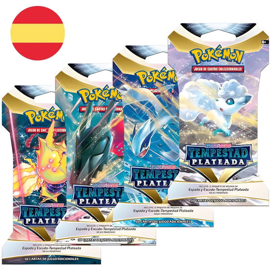 SOBRE JUEGO CARTAS COLECCIONABLES TEMPESTAD PLATEADA POKEMON ESPAÃ±OL SURTIDO image 0
