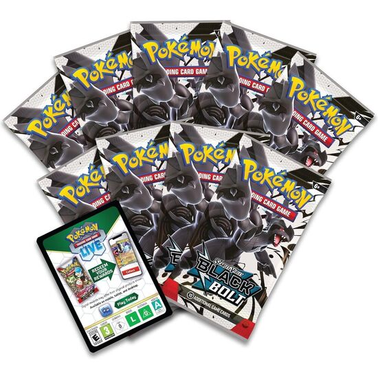 ESTUCHE ENTRENADOR JUEGO CARTAS COLECCIONABLES FULGOR NEGRO POKEMON INGLES image 3