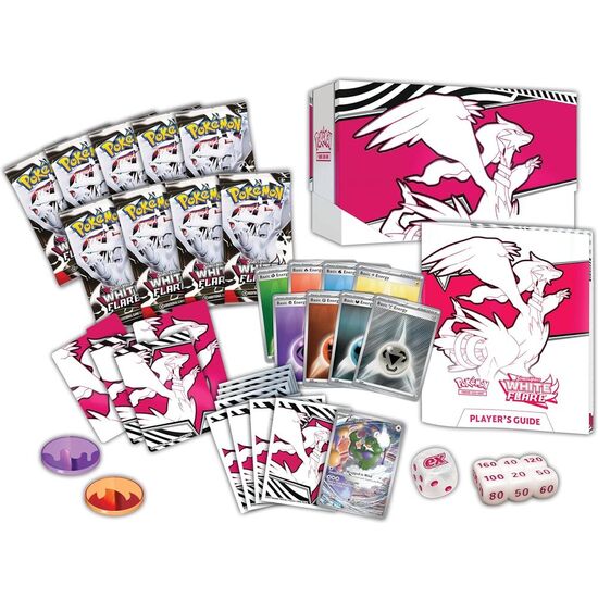 ESTUCHE ENTRENADOR JUEGO CARTAS COLECCIONABLES WHITE FLARE ELITE TRAINER BOX POKEMON INGLES image 1