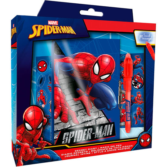 DIARIO + BOLIGRAFO MAGICO SPIDERMAN MARVEL image 0