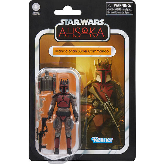 FIGURA MANDALORIAN SUPER COMMANDO ASHOKA STAR WARS 9,5CM image 0