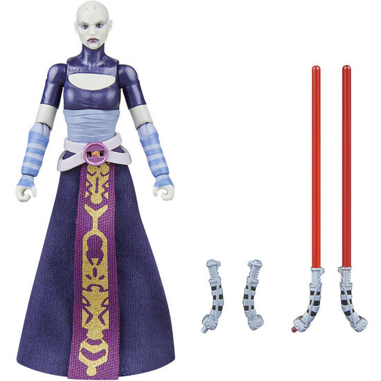FIGURA ASAJJ VENTRESS LA GUERRA DE LOS CLONES STAR WARS 9,5CM image 1
