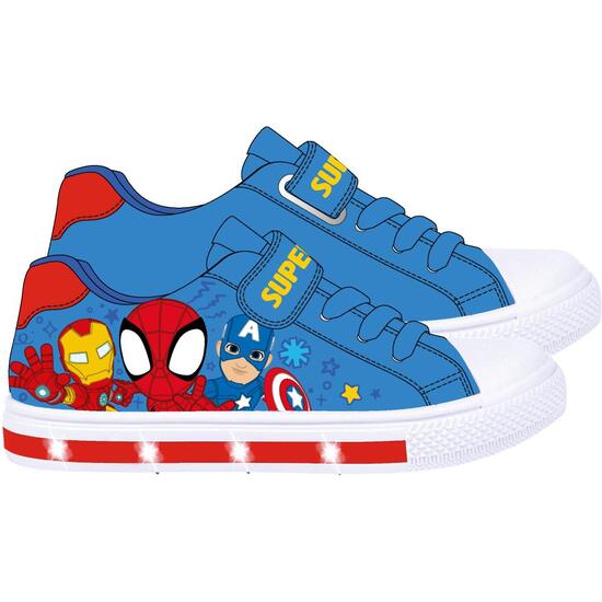 ZAPATILLA LONETA SUELA PVC CON LUCES SPIDEY image 0