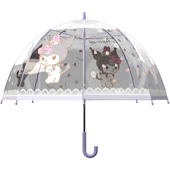 PARAGUAS BURBUJA MANUAL KUROMI HELLO KITTY 48CM image 0