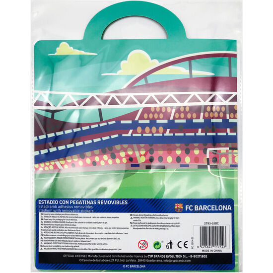 LIBRO DE PEGATINAS REUTILIZABLES 3D ESTADIO FC BARCELONA image 1