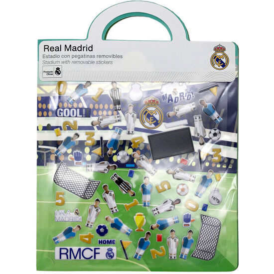 LIBRO DE PEGATINAS REUTILIZABLES 3D ESTADIO REAL MADRID image 0