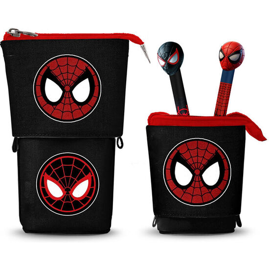 PORTATODO + 2 BOLIGRAFOS BORRABLES SPIDERMAN MARVEL image 0
