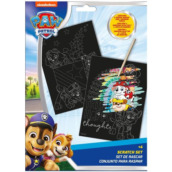 SET PAPELERIA SCRATCH ART PATRULLA CANINA PAW PATROL image 0
