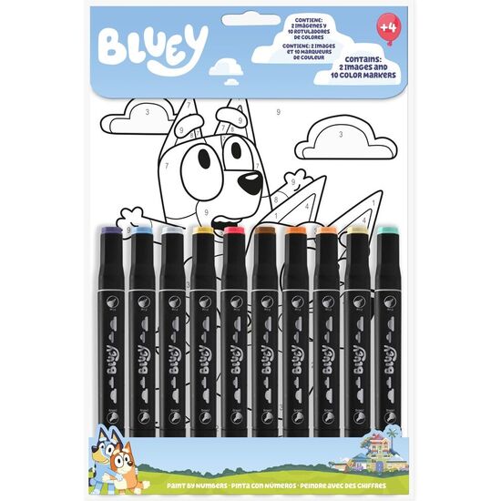 PINTA CON NUMEROS BLUEY image 0