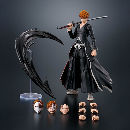 FIGURA S.H. FIGUARTS ICHIGO KUROSAKI GETSUGATENSHO BLEACH 15,5CM image 1